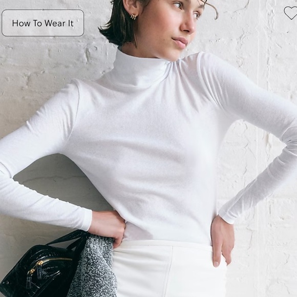 J crew Tissue crepe turtleneck - Picture 3 of 6
